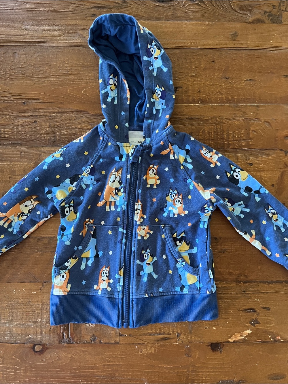 Little Sleepies Bluey hoodie VGUC 2T